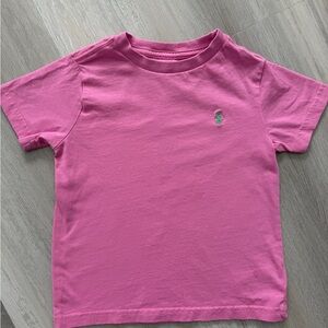 Polo by Ralph Lauren Pink Short Sleeve Kids Tee with Green Pony